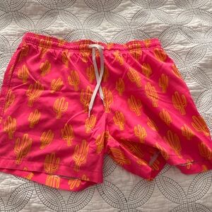 Pink swimsuit with cacti size L